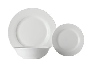 Maxwell & Williams White Basics European Rim Dinner Set 12pc Gb - ZOES Kitchen