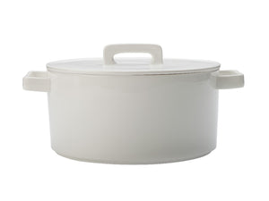 Maxwell & Williams Epicurious Round Casserole 2.6l White Gift Boxed - ZOES Kitchen