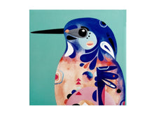 Load image into Gallery viewer, Maxwell &amp; Williams Pete Cromer Ceramic Square Tile Trivet 20cm Azure Kingfisher - ZOES Kitchen
