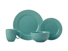 Load image into Gallery viewer, Maxwell &amp; Williams Mantra Rim Dinner Set 16pc Turquoise Gift Boxed - ZOES Kitchen