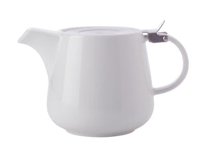Maxwell & Williams White Basics Teapot With Infuser 1.2l White Gift Boxed - ZOES Kitchen