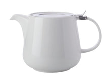 Load image into Gallery viewer, Maxwell &amp; Williams White Basics Teapot With Infuser 600ml White Gift Boxed - ZOES Kitchen