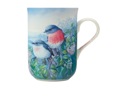Maxwell & Williams Birds Of Australia Kc 10yr Anniversary Mug 300ml Rose Robin Gift Boxed - ZOES Kitchen