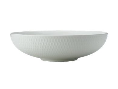 Maxwell & Williams White Basics Diamonds Round Serving Bowl 28cm - ZOES Kitchen