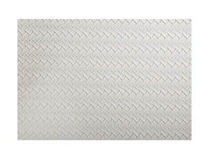 Maxwell & Williams Table Accents Leather Look Placemat 43x30cm Ivory Plait - ZOES Kitchen