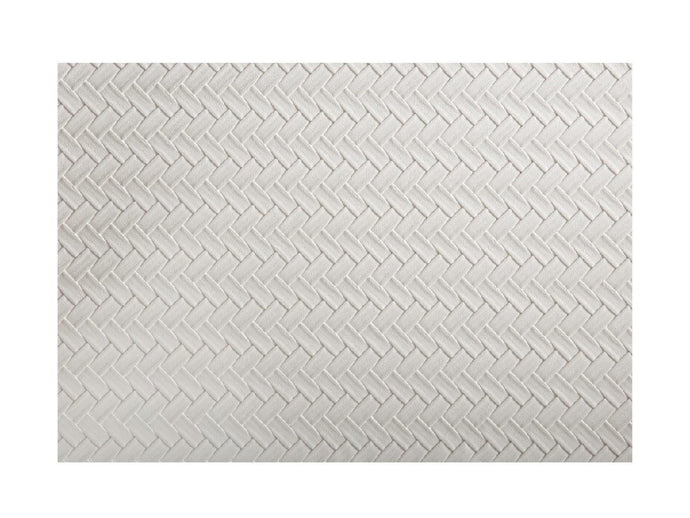 Maxwell & Williams Table Accents Leather Look Placemat 43x30cm Ivory Plait - ZOES Kitchen