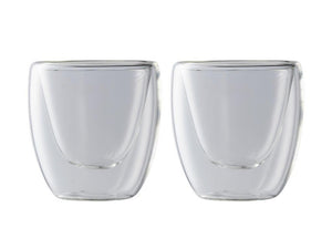 Maxwell & Williams Blend Double Wall Espresso Coffee Cup 80ML Set of 2 GB - ZOES Kitchen