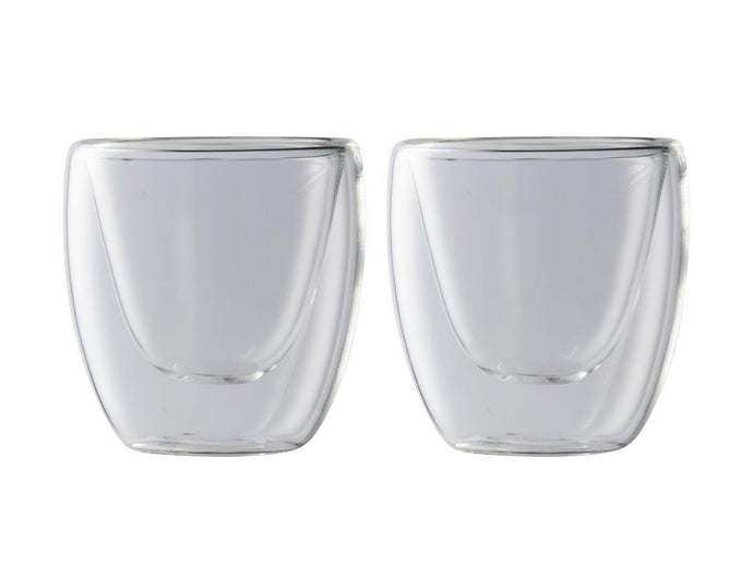 Maxwell & Williams Blend Double Wall Espresso Coffee Cup 80ML Set of 2 GB - ZOES Kitchen