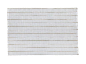 Maxwell & Williams Table Accents Lurex Bamboo weave Placemat 45x30cm - White W/Gld - ZOES Kitchen