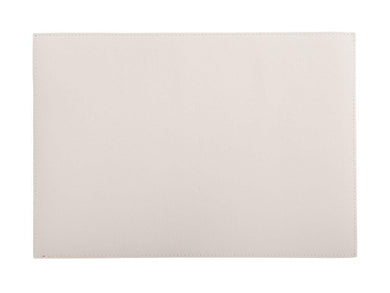 Maxwell & Williams Table Accents Leather Look Cowhide Placemat 43x30cm - Ivory - ZOES Kitchen