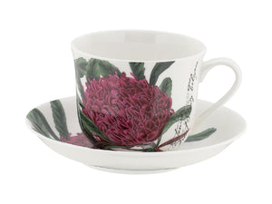 Maxwell & Williams RBGA Botanics Breakfast Cup & Saucer 450ML Telopea - ZOES Kitchen