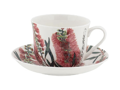 Maxwell & Williams RBGA Botanics Breakfast Cup & Saucer 450ML Bottlebrush - ZOES Kitchen