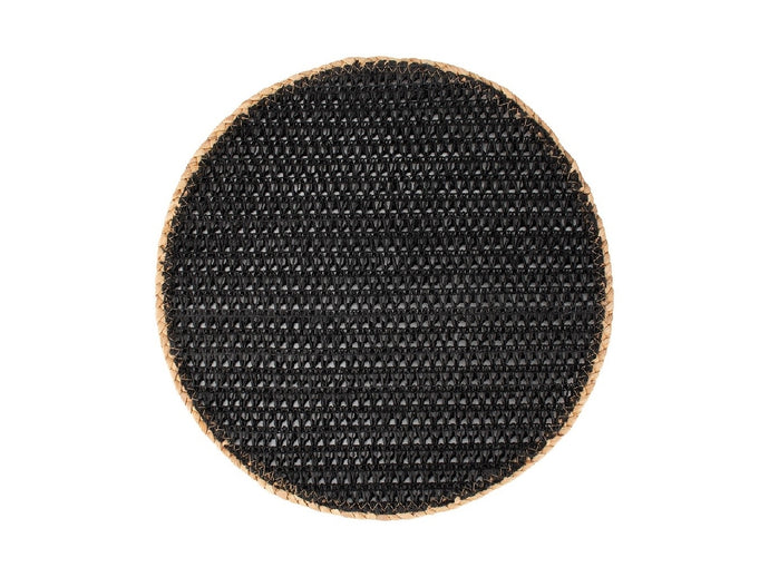 Maxwell & Williams Table Accents Placemat 38cm Round Black Natural - ZOES Kitchen