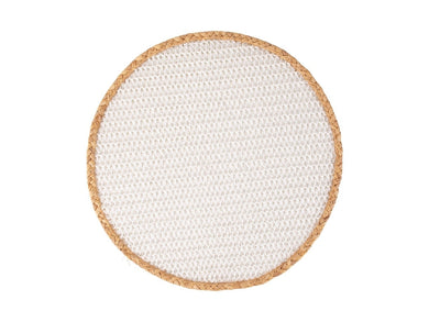 Maxwell & Williams Table Accents Placemat 38cm Round White Natural - ZOES Kitchen