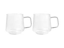 Load image into Gallery viewer, Maxwell &amp; Williams Blend Sala Glass Mug 400ML Set of 2 Clear GB - ZOES Kitchen