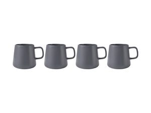 Maxwell & Williams Blend Sala Mug 375ML Set of 4 Charcoal GB - ZOES Kitchen