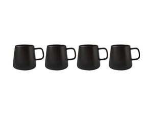 Maxwell & Williams Blend Sala Mug 375ML Set of 4 Black GB - ZOES Kitchen