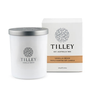Tilley Classic White - Soy Candle 240g - Vanilla Bean - ZOES Kitchen