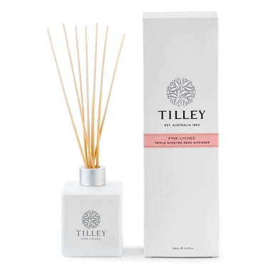 Tilley Classic White - Reed Diffuser 150 Ml - Pink Lychee - ZOES Kitchen