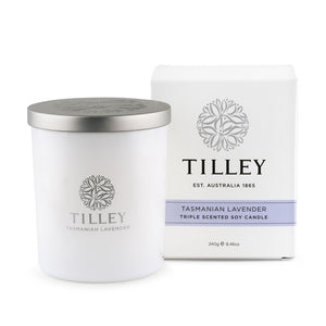 Tilley Classic White - Soy Candle 240g - Tasmanian Lavender - ZOES Kitchen