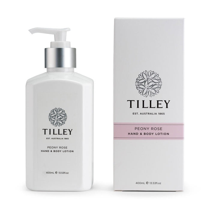 Tilley Classic White - Body Lotion 400ml - Peony Rose - ZOES Kitchen