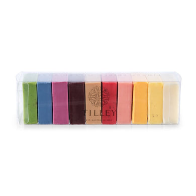 Tilley Classic White - Rainbow Soap Set - Vivid Rainbow Soaps 10pk - ZOES Kitchen
