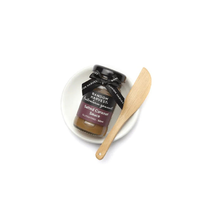 Random Harvest Mini Dish Set With Mini Spreader 50ml - Salted Caramel Sauce - ZOES Kitchen