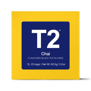 T2 Teabags - Chai Bio Tbag 25pk Y/B - ZOES Kitchen