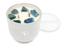 Load image into Gallery viewer, Aromabotanical Crystal Candle 340g - Blue Apatite - ZOES Kitchen