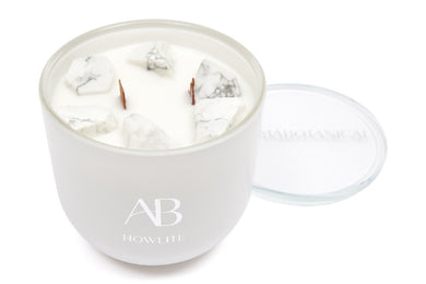 Aromabotanical Crystal Candle 340g - Howlite - ZOES Kitchen