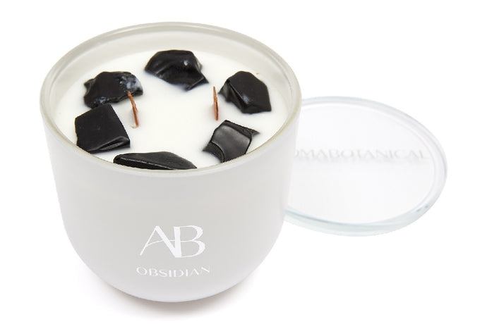 Aromabotanical Crystal Candle 340g - Obsidian - ZOES Kitchen