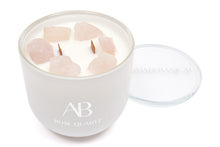 Load image into Gallery viewer, Aromabotanical Crystal Candle 340g - Rose Quartz - ZOES Kitchen