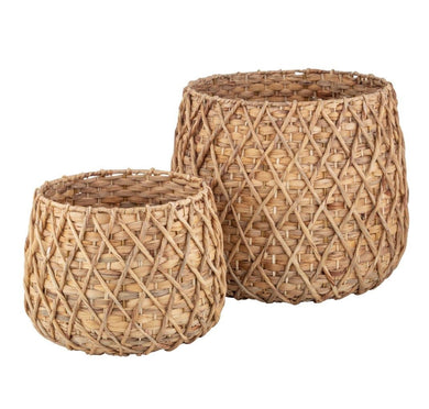 Rogue Miley Basket Set 2 - 27/38cm Natural - ZOES Kitchen