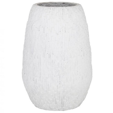 Rogue Azora Tall Planter 32x32x46cm White - ZOES Kitchen