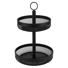 Load image into Gallery viewer, Classica Nero Mesh 2 Tier Fruit Basket - ZOES Kitchen