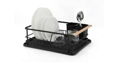Classica Ombra Mesh Dish Rack With Timber End - ZOES Kitchen