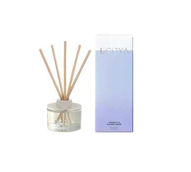 Ecoya Mini Reed Diffuser 50ml - Coconut & Elderflower - ZOES Kitchen