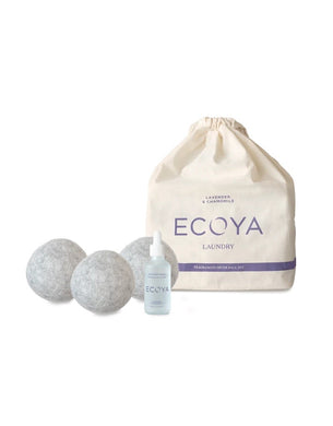 Ecoya Laundry Collection - Dryer Balls Set W/Dropper - Lavendar & Chamomile - ZOES Kitchen