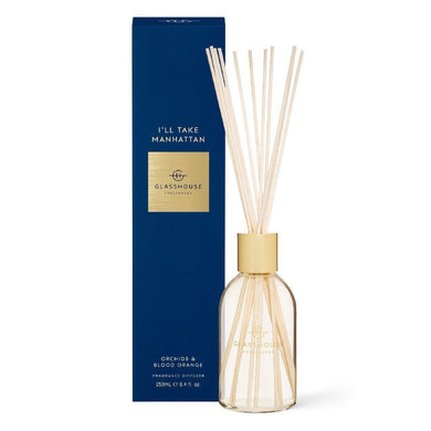 Glasshouse Fragrance - 250ml Diffuser - I'll Take Manhattan - ZOES Kitchen