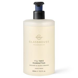 Glasshouse Fragrance - 450ml Hand Wash - I'll Take Manhattan - ZOES Kitchen