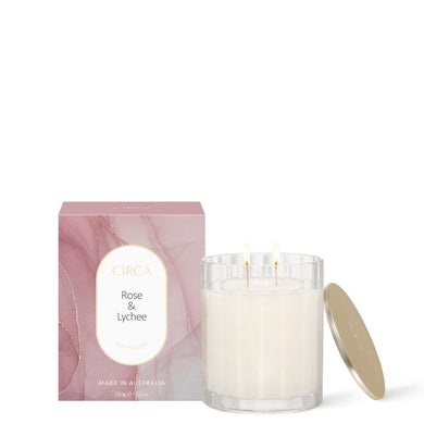Circa Scented Soy Candle 350g - Rose & Lychee - ZOES Kitchen