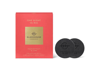 Glasshouse Fragrance - Car Diffuser 2 Replacement Scent Disks - One Night In Rio - ZOES Kitchen