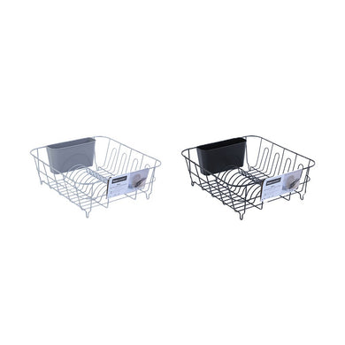 Box Sweden Wire Dish Rack W/ Cutlery Holder 37x33x13.5cm - Black or White - ZOES Kitchen