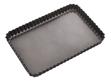 Master Pro N/S Fluted Rect Flan/Quiche Tin 32x22cm - ZOES Kitchen