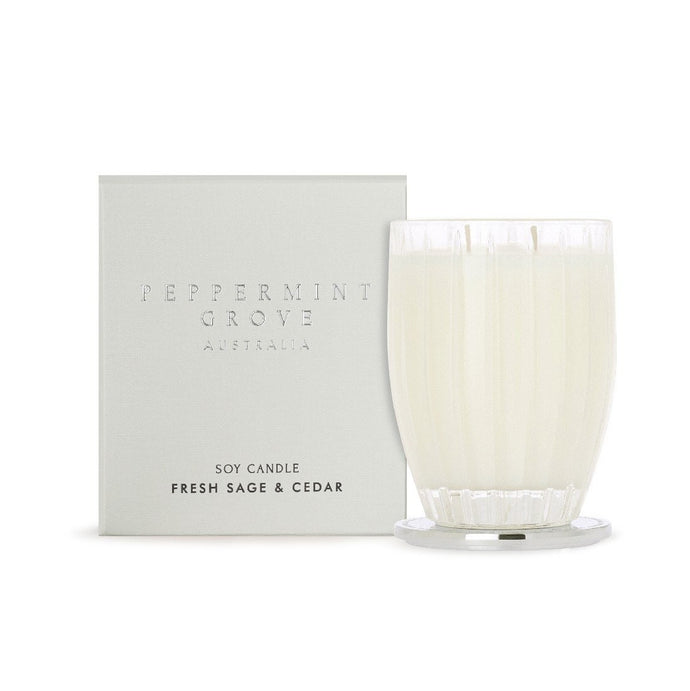 Peppermint Grove Candle 350g - Fresh Sage & Cedar - ZOES Kitchen