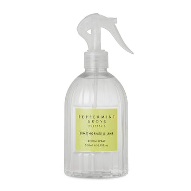 Peppermint Grove Room Spray 500ml - Lemongrass & Lime - ZOES Kitchen
