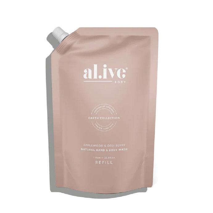 Al.Ive Wash Refill 1L - Applewood & Goji Berry - ZOES Kitchen