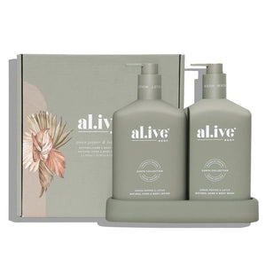 Al.Ive Hand Duo 2 x 500ml Bottles - Green Pepper & Lotus - ZOES Kitchen