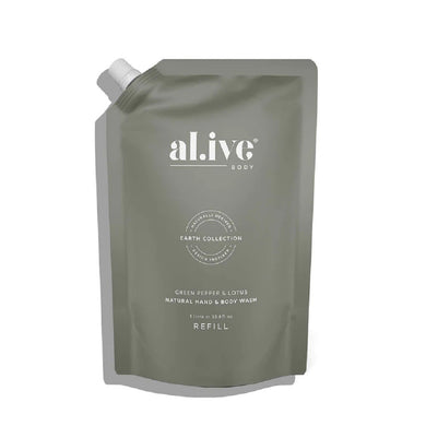 Al.Ive Wash Refill 1L - Green Pepper & Lotus - ZOES Kitchen