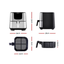 Load image into Gallery viewer, Devanti Air Fryer 7L LCD Fryers Oil Free Oven Airfryer Kitchen Healthy Cooker - ZOES Kitchen